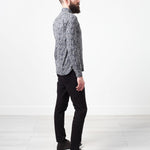 Western Arkansas Button-Up in Grey Floral