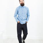 British Officer's Shirt in Sky Blue