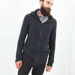 Pill Zip Sweater in Anthracite