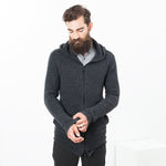 Pill Zip Sweater in Anthracite