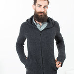 Pill Zip Sweater in Anthracite