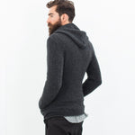 Pill Zip Sweater in Anthracite