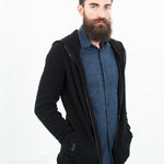 Pill Zip Sweater in Black