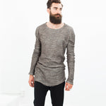 Extra Long Sleeve Sweater in Cavern