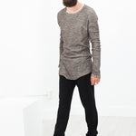 Extra Long Sleeve Sweater in Cavern