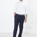 Sinclair Trouser in Navy Stripe