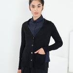 Square Cardigan in Black