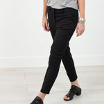 Stretch Fitted Pant in Black