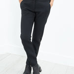 Side Zip Slim Pant in Black