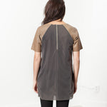Leather Front Tunic