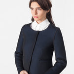 Weave Jacket in Black/Blue