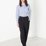 Contrast Cuff Pant in Black