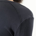 Cotton Henley in Blue Grey