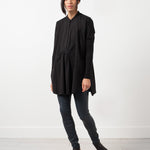 Oversized Bibbed Blouse
