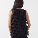 Organza Ruffle Top