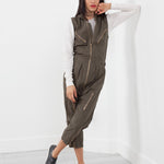 Sleeveless Harem Flightsuit