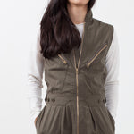 Sleeveless Harem Flightsuit