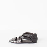 Wrap Sandal in Black/Steel