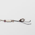 Garnet Bracelet in Frothy Pearl