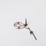 Garnet Bracelet in Frothy Pearl