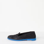 Suede Loafers - Black/Blue
