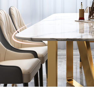 Italian light luxury dining table