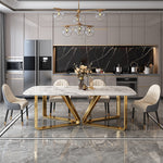 Luxury dining table marble rectangular