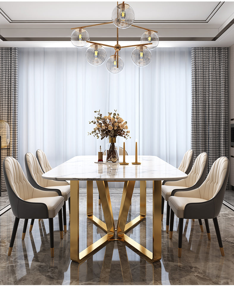 Italian light luxury dining table