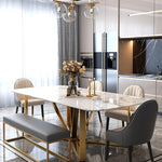 Luxury dining table marble rectangular