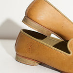 Leather Loafer in Lime