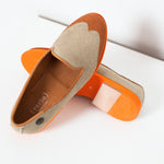 Wingtip Loafer in Orange